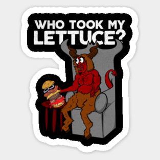 Cartoon Devil Who Took My Lettuce Magnet