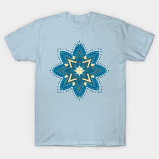 Blue star mandala T-Shirt