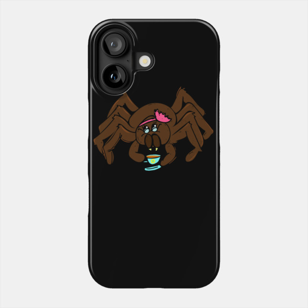 Tarantula Tea Time Phone Case by belownormal