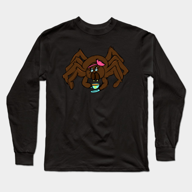 Tarantula Tea Time Long Sleeve T-Shirt by belownormal
