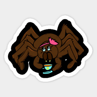 Tarantula Tea Time Sticker