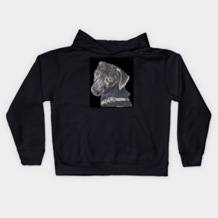 North, the fashion model dog Kids Hoodie