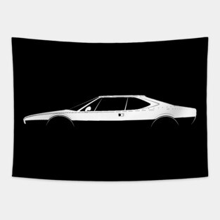 Ferrari Dino 308 GT4 Silhouette Tapestry