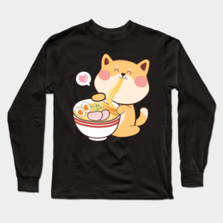 Ramen And Cats Long Sleeve T-Shirt