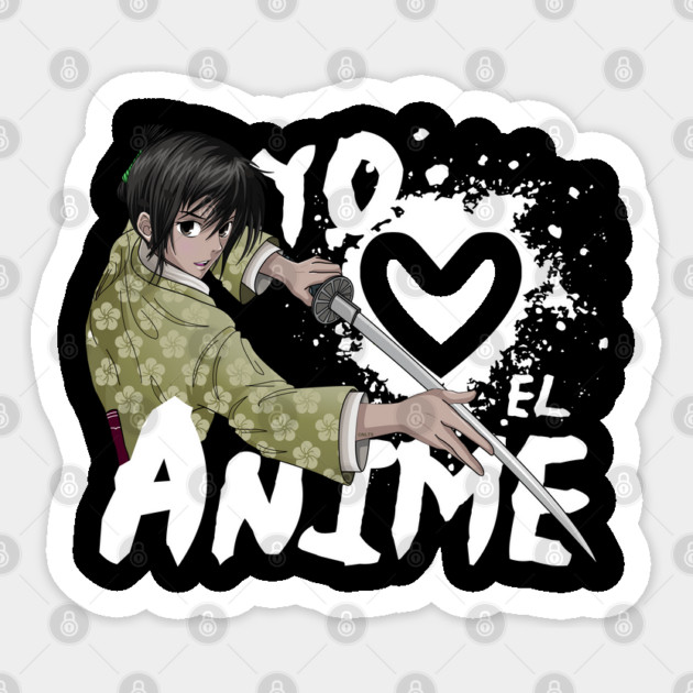 Yo Amo el Anime Samurai Sticker by creative