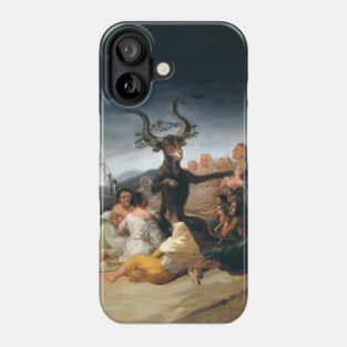 Witches Sabbath by Francisco Goya Phone Case