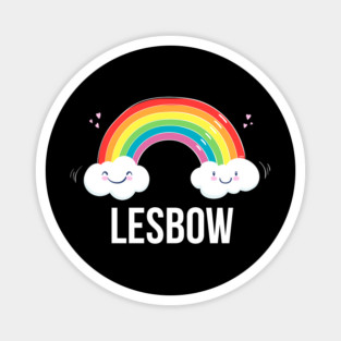 Lesbow Rainbow Word Gay Pride Month t-shirt Shirt Tee Gift Magnet