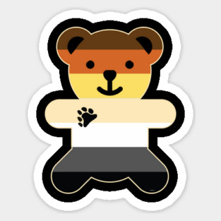 Bear Brotherhood Flag Bear Gay Pride graphic Magnet