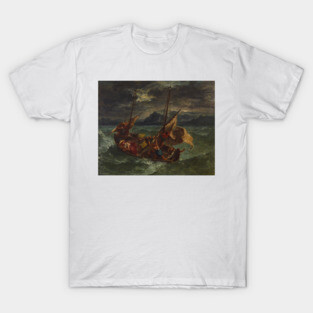 Christ on the Sea of Galilee by Eugene Delacroix T-Shirt