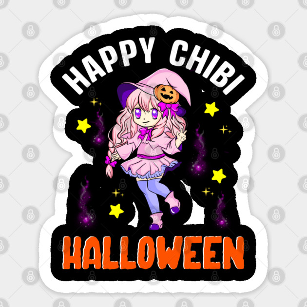 Halloween Chibi Witch Anime Manga Character Gift Sticker by creative