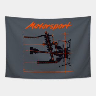 motorsport Tapestry
