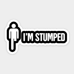 Funny Amputated Missing Leg Amputee Gift Sticker