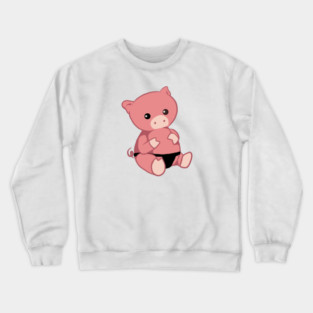 Leather Pig Crewneck Sweatshirt