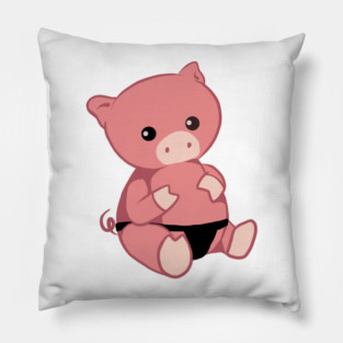 Leather Pig Pillow