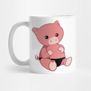Leather Pig Mug