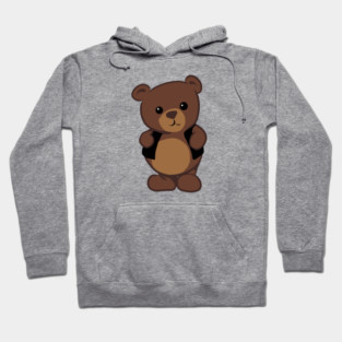 Leather Bear Hoodie