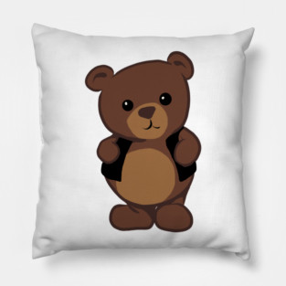 Leather Bear Pillow