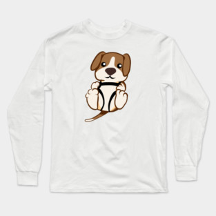 Leather Pup Long Sleeve T-Shirt