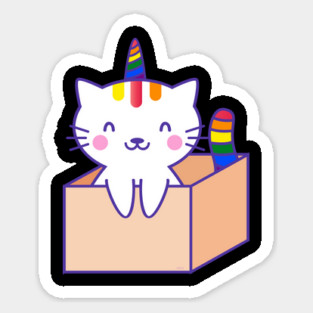Caticorn Rainbow Gay Pride product Magnet