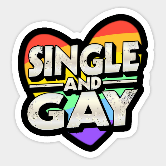 Single and Gay Valentine Love Magnet by creative