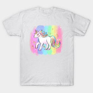 fairy unicorn with rainbow T-Shirt