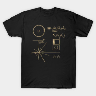 NASA Voyager Golden Record Graphics T-Shirt