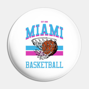 Varsity Style Miami Vice Basketball Pin