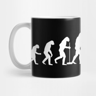 Funny Curling Fan Evolution Winter Games Curl Ice Mug