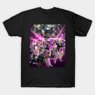 Disco Cats Dancing, Cat Dance, Funny Cute T-Shirt