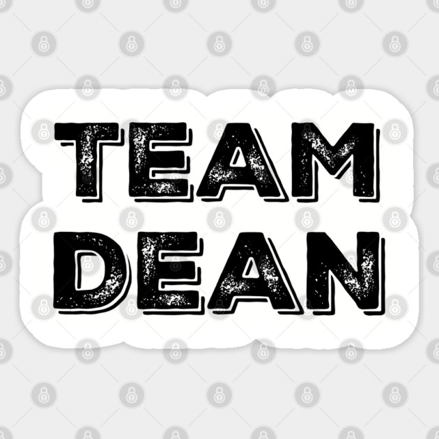 Team Dean Sticker by Stars Hollow Mercantile