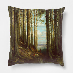 Alpine Scene by Gustave Dore Pillow