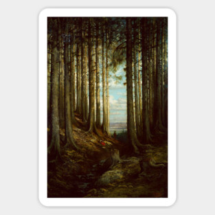 Alpine Scene by Gustave Dore Sticker