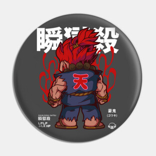 Chibi Raging Demon Pin