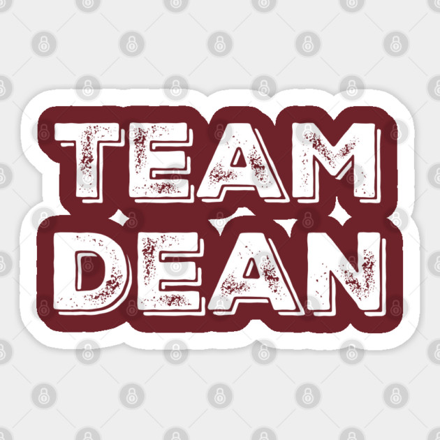 Team Dean Sticker by Stars Hollow Mercantile