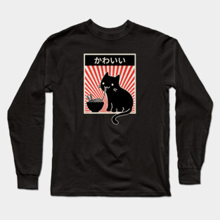 Ramen Cat Long Sleeve T-Shirt