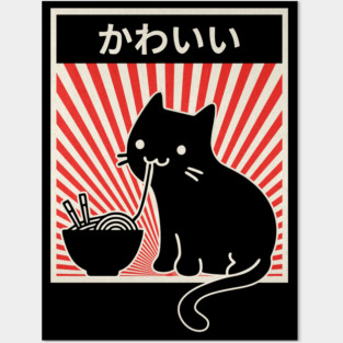 Ramen Cat Posters and Art