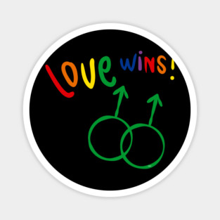 Love wins! Men t-shirt Gay Pride Month Shirt Tee Gift Magnet
