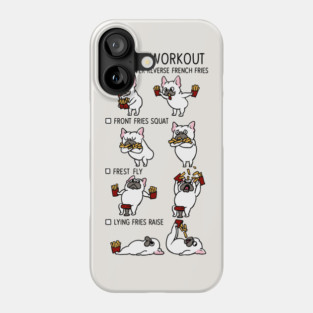 Friday Workout with French Bulldog Phone Case