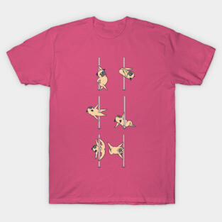 Pugs Pole Dancing Club T-Shirt