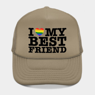 I Heart My Best Friend - Love LGBT LGBTQ Hat