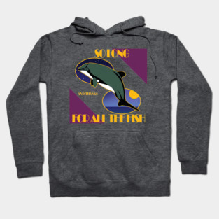 Hitchhicker´s Cephalorhynchus eutropia (Chilean dolphin) Hoodie