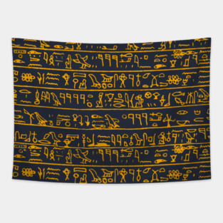 Egyptian hieroglyphs Tapestry