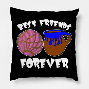Concha Y Coffee Best Friends Forever Pillow
