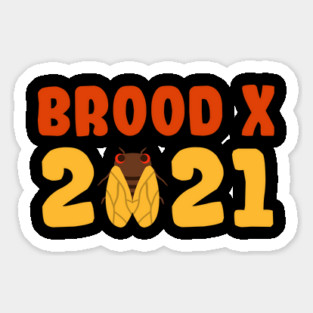 Cicada Brood X 2021 Reemergence Theme Design graphic Magnet