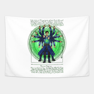Vitruvian Magician Tapestry