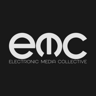 Electronic Media Collective Logo in Light Grey T-Shirt