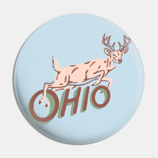 Ohio deer Pin