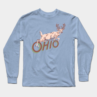 Ohio deer Long Sleeve T-Shirt