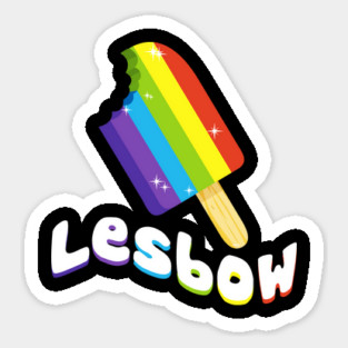 Lesbow Rainbow Ice cream Gay Pride Month t-shirt Shirt Tee Gift Sticker