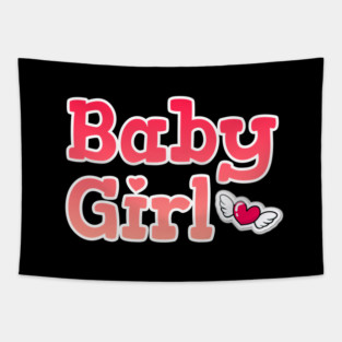 Baby Girl <3 Cute Gift Tapestry